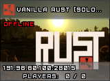 Rust Vanilla Solo Online